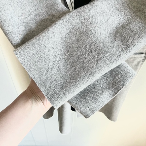 Helmet Lang Long Line Wool Blend Grey Black Zip Front Coat Sz Sm Retails… - Picture 5 of 14